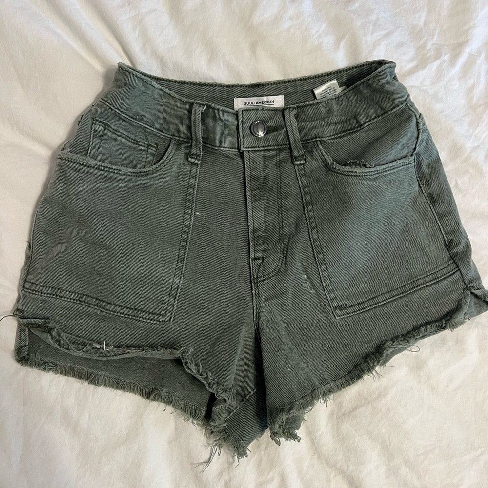 good american jean shorts